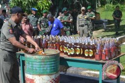 Satpol PP Penajam Sita 350 Botol Miras