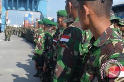 Yonif 123 Rajawali Resmi Tinggalkan Kalbar