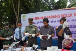 Rokok Ilegal Dimusnahkan