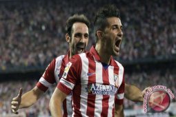 Dua gol Villa bantu Atletico dekati Barca