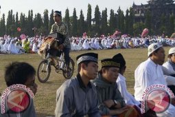 Muslim Bali Peringati Idul Adha di Renon