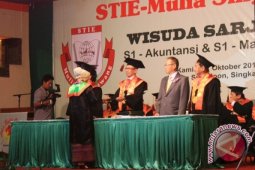 STIE Mulia Singkawang Mewisuda 179 Sarjana