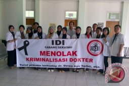 IDI Sekadau Tolak Kriminalisasi Dokter