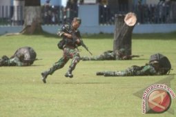 Prajurit TNI AU Simulasi Tempur