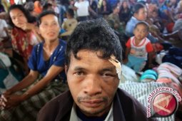 Ratusan korban Sinabung mengungsi di Langkat
