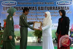 PUSKESMAS BAITURRAHMAN PEROLEH ISO 9001