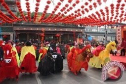 Perayaan Cap Go Meh Gorontalo Diramaikan Barongsai
