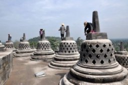 Pembersihan Borobudur Sudah 80 Persen