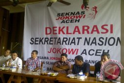 Elemen Sipil Aceh Deklarasikan Sekretariat Nasional JokowiElemen Sipil Aceh Deklarasikan Sekretariat Nasional Jokowi