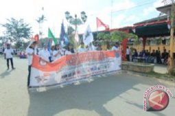 Wabup Tanjabar Lepas Kirab dan Kampanye Damai Pemilu 2014