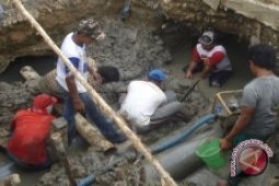 PDAM Lakukan Pemindahan Pipa Distribusi
