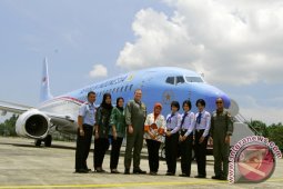 Pesawat RI 1 Kunjungi Aceh