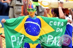 Mayoritas warga Brasil yakin rebut Piala Dunia