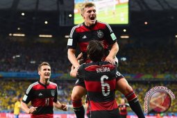 Piala Dunia - Jerman hancurkan Brazil 7-1 untuk mencapai final