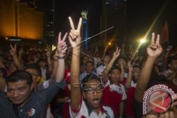 Sambut Hasil Hitung Cepat Pilpres 2014