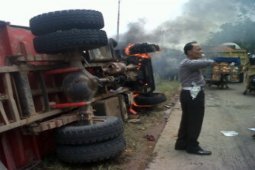 Satu Anggota Brimob  Kalbar Tewas Tabrakan