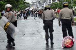 Ratusan polisi berjaga atasi bentrokan mahasiswa Untan