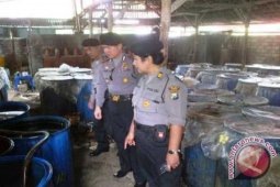 Polres Pangkalpinang Kembali Amankan 46 Jerigen Arak
