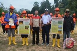 Disbun Gelar Pelatihan Pengendalian Kebakaran Kebun