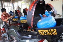 Sepeda Motor BBG Gunakan Elpiji 3 Kg Bisa Untuk 300 Km