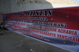 Tolak Peresmian Jalan Tol