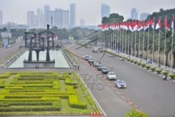 Polisi Jaga Bandara Soekarno-Hatta Terkait Pelantikan Presiden