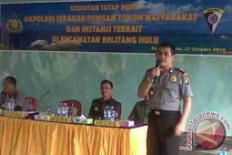 Kapolres Sekadau Tatap Muka di Belitang Hulu