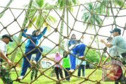 Mahasiswa Asel Ikuti Outbound Kodim 0107