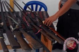 Polisi Mengamankan Senpi Rakitan Dari Mantan Satpam