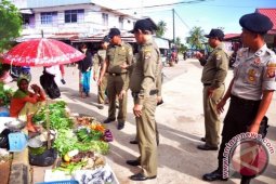 Pedagang Sayur Pasar Sebukit Rama Mempawah Ditertibkan