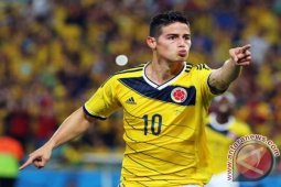 James Rodriguez antar Kolombia ungguli sementara Ekuador 2-0