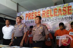 Banjarmasin Police Arrested Seven Motorcycle Thiefs
