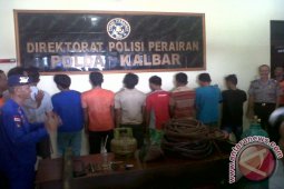 Polair Polda Kalbar Tangkap Delapan Pencuri Besi Kapal