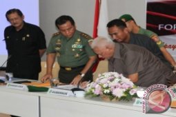 Gubernur Kaltim MOU dengan Pangdam VI Mulawarman