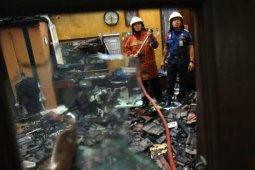 Kios Pakaian di Pasar Besar Madiun Terbakar