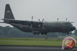 Hercules VIP lepas landas jemput jenazah Ibu Ani Yudhoyono