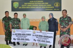 Ahli Waris Dua TNI Dapat Santunan