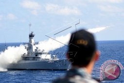KRI Bung Tomo Luncurkan Rudal Exocet Terbaru