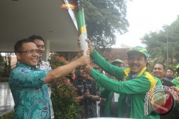 Api Porprov Jatim dari Ijen Masuki Kota Banyuwangi