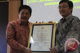 BPK Berikan Opini WTP Untuk Pemkab Jembrana
