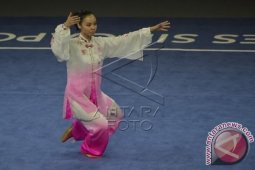 Lindswell Raih Emas Pertama Wushu
