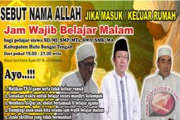 HST Sosialisasikan Jam Belajar Malam