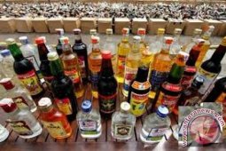 Polresta Jambi sita ribuan botol miras