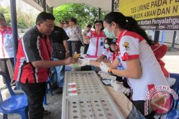 Puluhan Anggota Kodim Madiun Ikuti Tes Urine