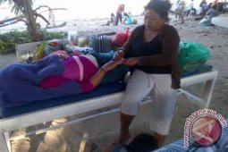 Pengunjung Pantai Sanur Denpasar Berkurang
