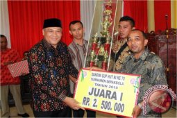 Meukek Juara Sepak Bola Dandim Cup