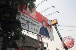 KPU Karawang Mulai Pasang Alat Peraga Kampanye