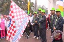 Pemkab Deliserdang Meriahkan Haornas Dengan Gerak Jalan Santai
