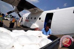 Pesawat Cassa tabur garam di perbatasan Jambi-Sumsel