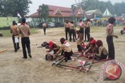 Peringatan HUT Pramuka ke 54 di Tebing Tinggi